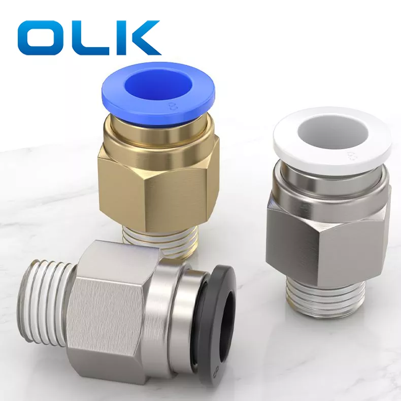 PC Male Thread Straight Push in Tube Fitting